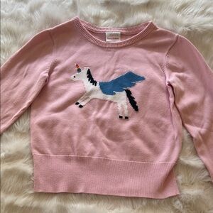 Hanna Andersson Pink Pegasus Unicorn Sweater